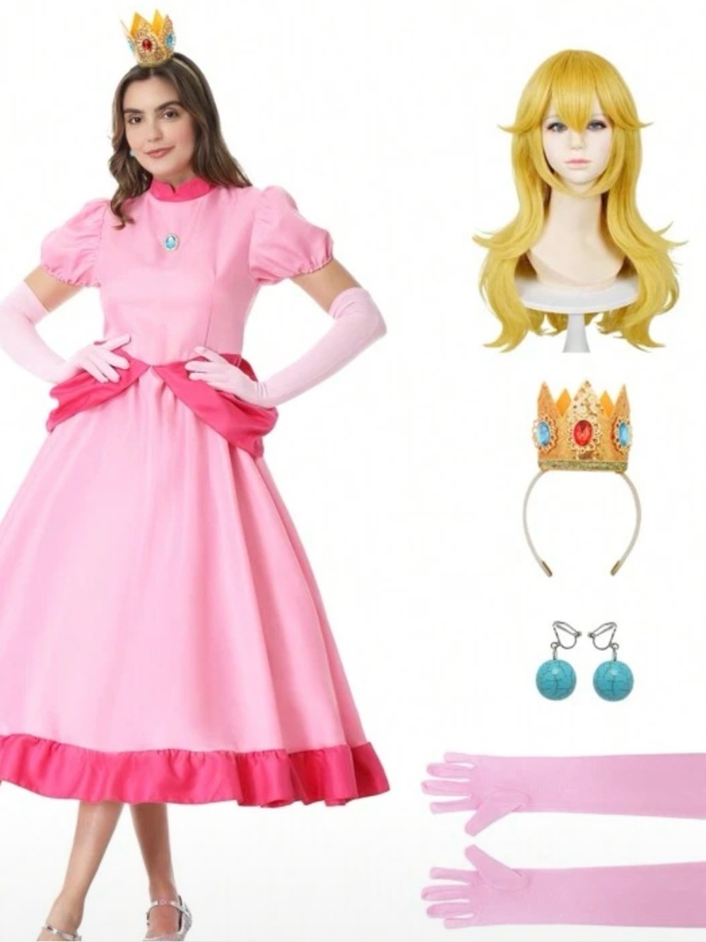 Princess peach size medium costume